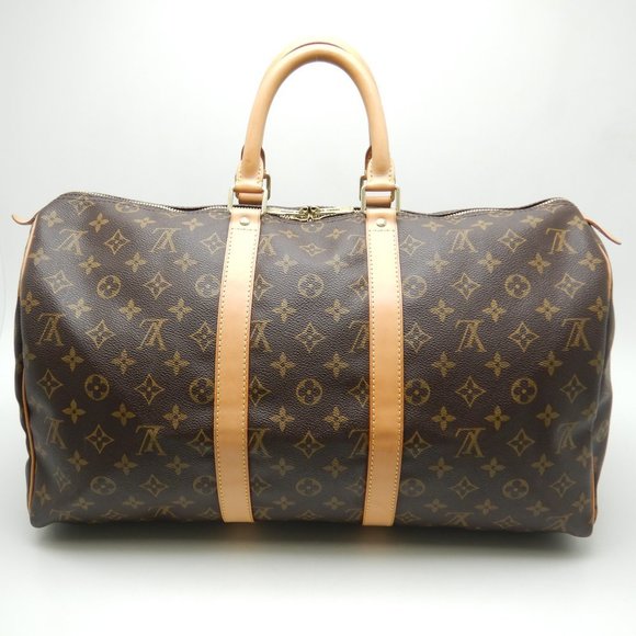 Louis Vuitton Monogram Keepall 45 Brown Boston Bag - Picture 4 of 8
